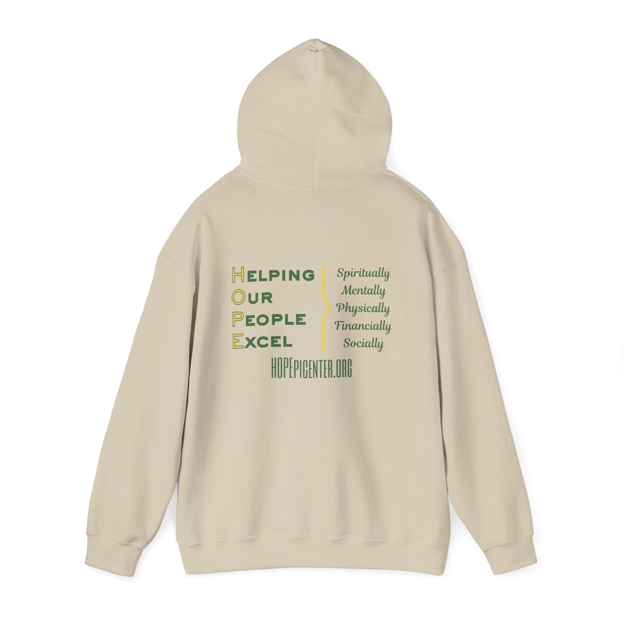 HOPE Unisex Heavy Blend™ Hooded Sweatshirt | HOPE motto back print - Image 15