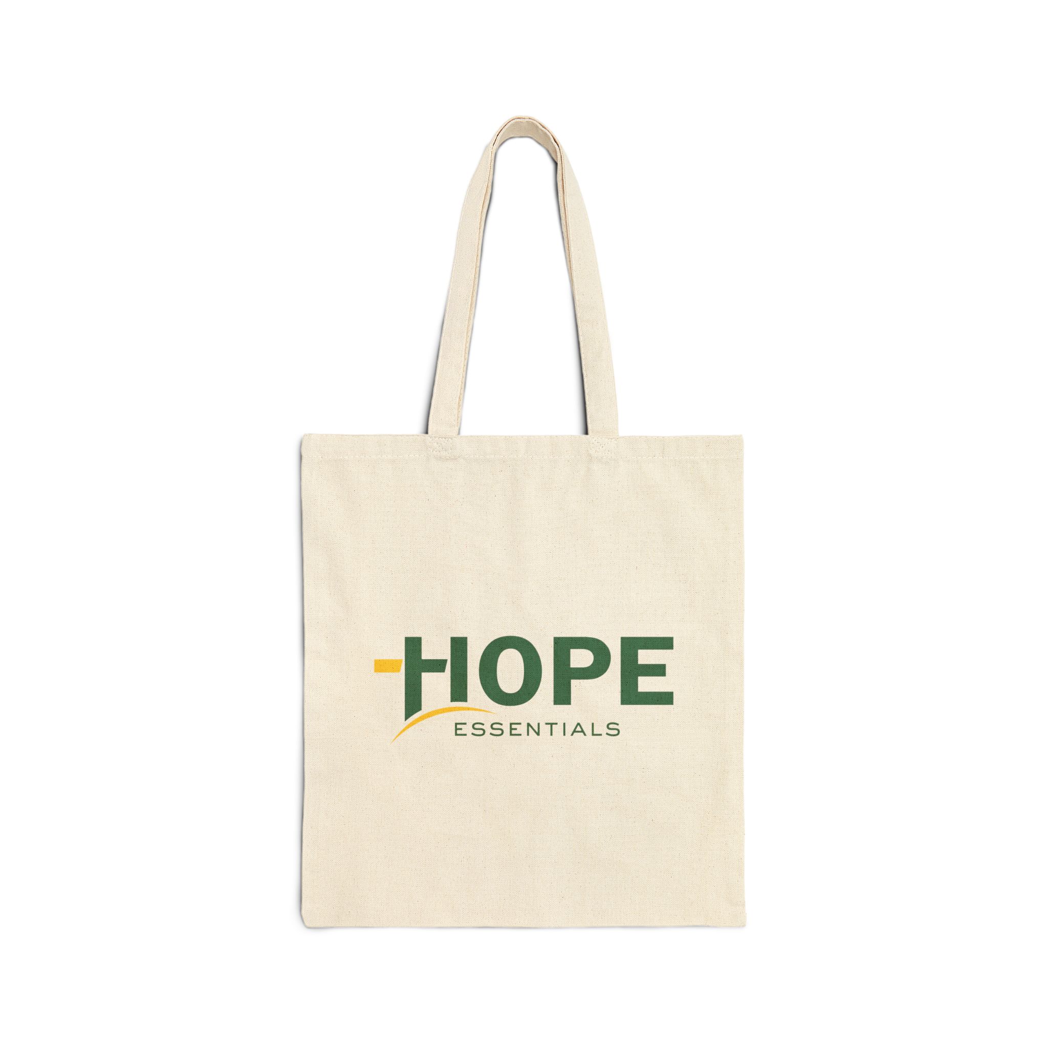 HOPE Essentials Canvas Tote — "Helping Our People Excel" Back Print Reusable Grocery & Church Bag