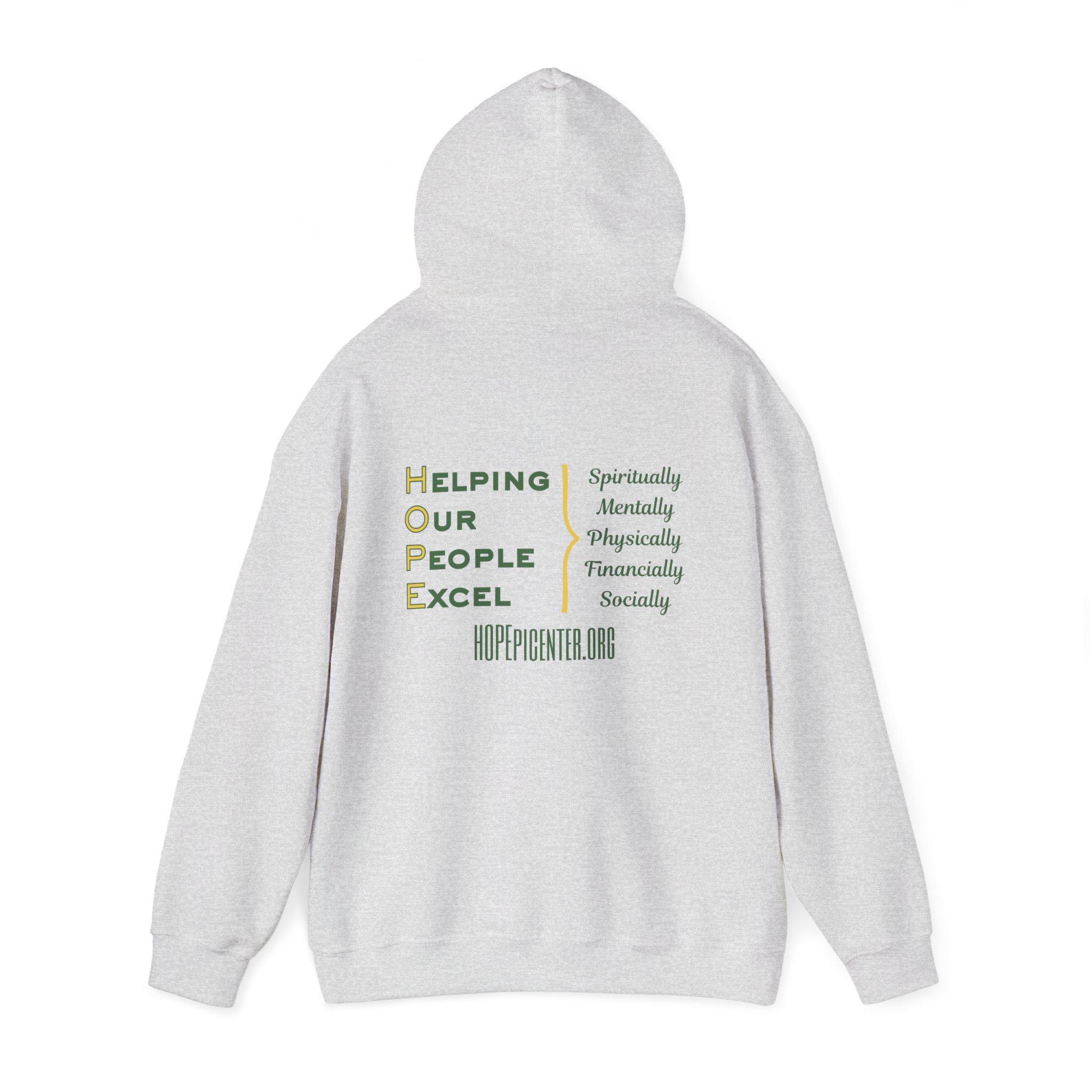 HOPE Unisex Heavy Blend™ Hooded Sweatshirt | HOPE motto back print - Image 7