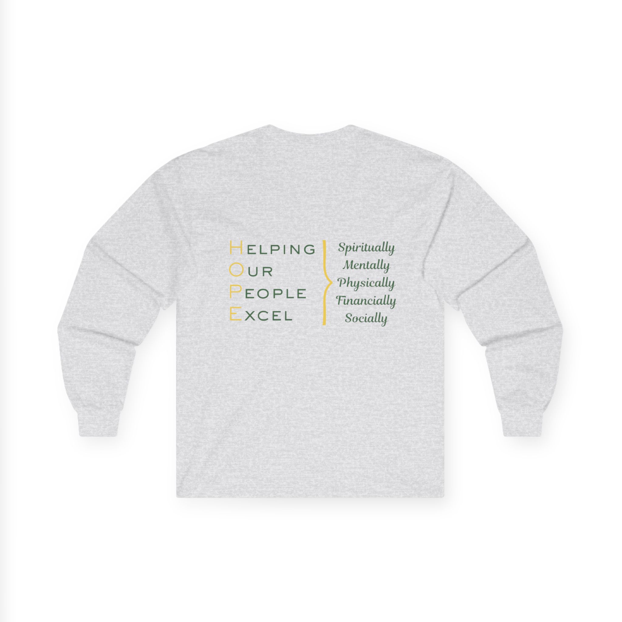 HOPE Long Sleeve Tee | HOPE motto back print - Image 5