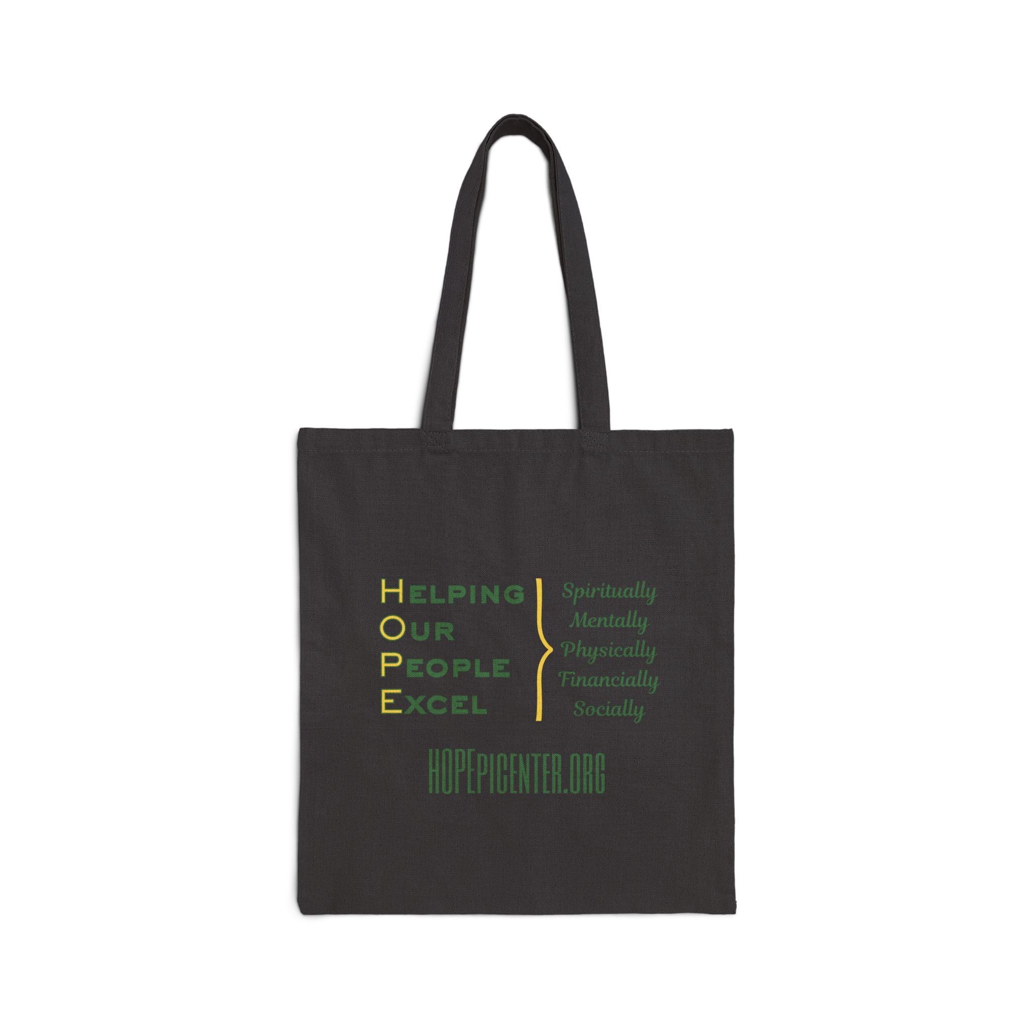 HOPE Essentials Canvas Tote — "Helping Our People Excel" Back Print Reusable Grocery & Church Bag - Image 6